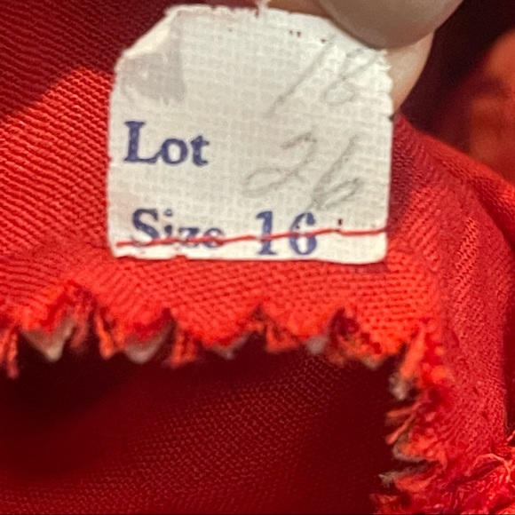 Neiman-Marcus Sports Shop Red Button Up Short Sleeve Dress VINTAGE - Picture 12 of 12